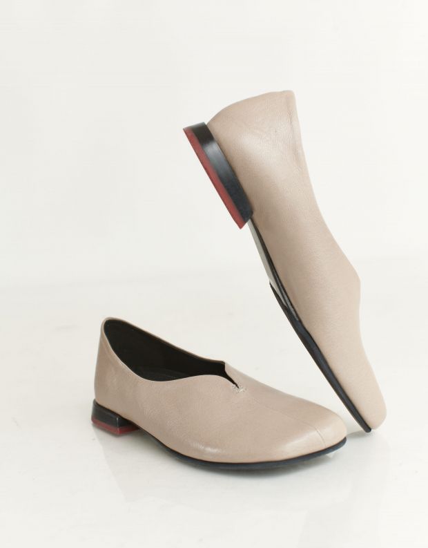 נעלי נשים - Yuko Imanishi - נעלים שטוחות JIM - אפור בהיר