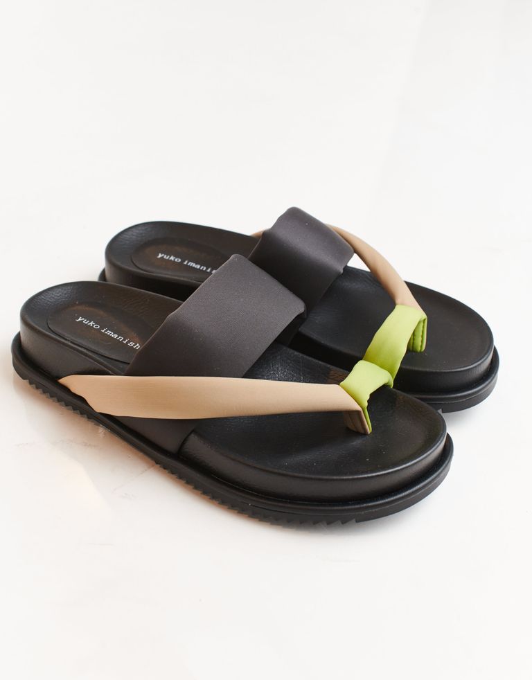 נעלי נשים - Yuko Imanishi - כפכפים MIN - אפור   בז'2