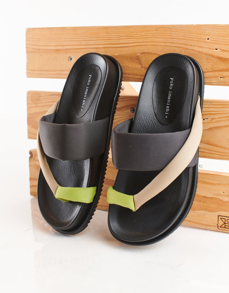 נעלי נשים - Yuko Imanishi - כפכפים MIN - אפור   בז'4