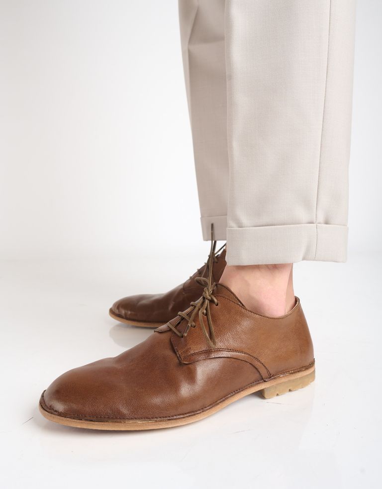 נעלי גברים - Ernesto Dolani - נעליים עם שרוכים ROMEO - חום