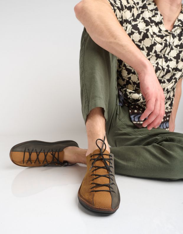 נעלי גברים - loints of Holland - נעלי עור TURBO - חום