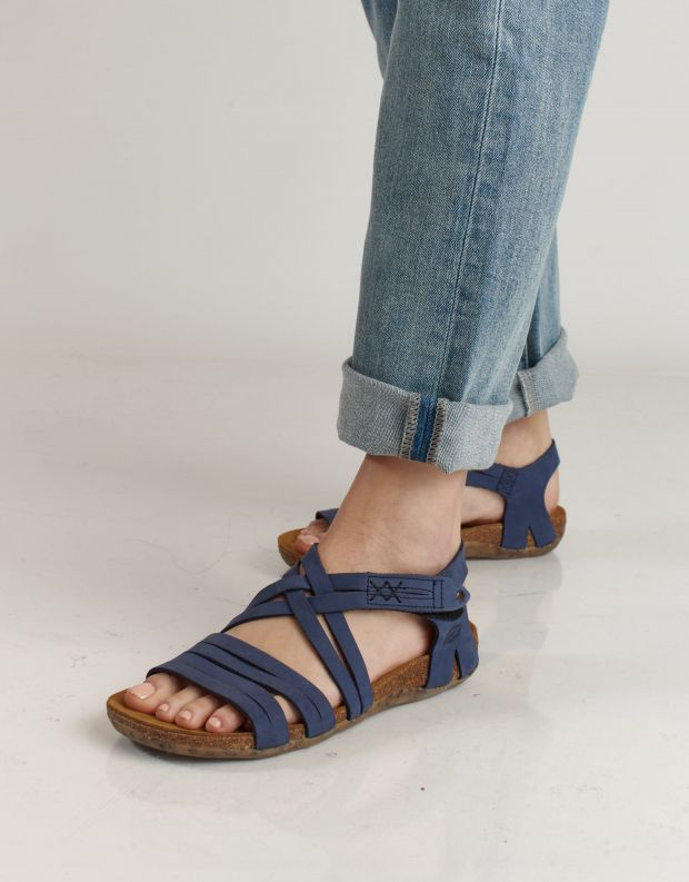 נעלי נשים - loints of Holland - סנדלים FLORIDA X רצועות - כחול