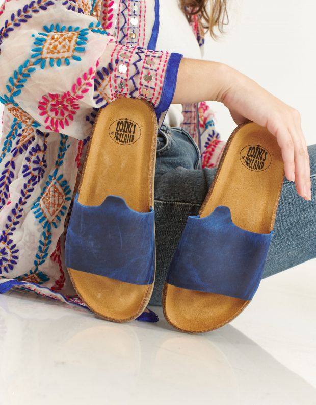 נעלי נשים - loints of Holland - כפכפים RIFF - כחול