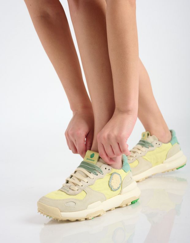 נעלי נשים - Satorisan - סניקרס בד CHACRONA - ירוק בהיר