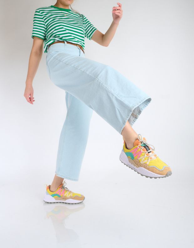 נעלי נשים - Flower Mountain - סניקרס צבעוניות WASHI - צהוב