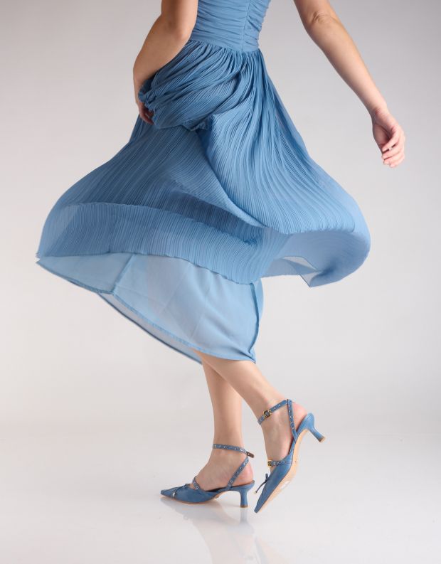 נעלי נשים - Vicenza - נעלי סירה עם קולר JAPAO - כחול