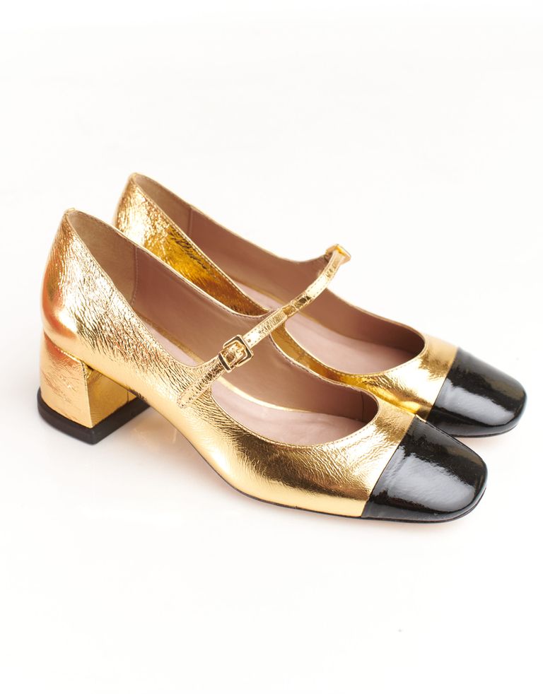 נעלי נשים - Vicenza - נעלי מרי ג'יין CARIBE - שחור   זהב
