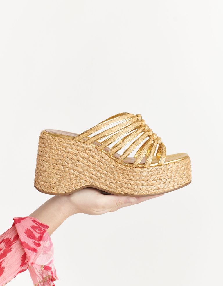 נעלי נשים - Vicenza - כפכפי פלטפורמה BENIM - זהב