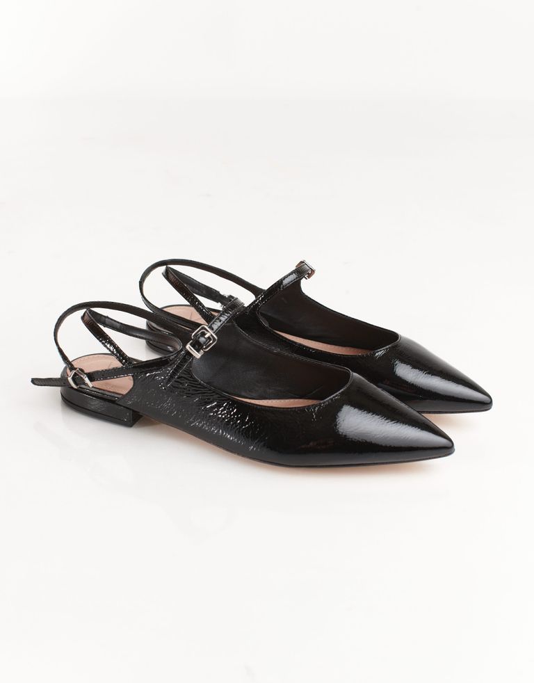 נעלי נשים - Vicenza - נעלי סירה שטוחות BURNIE - שחור