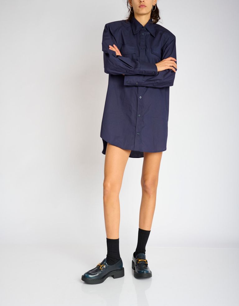 נעלי נשים - Jeffrey Campbell - נעלי מוקסין PORTINA - כחול3