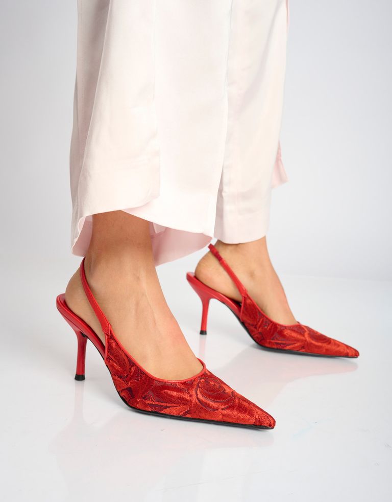 נעלי נשים - Jeffrey Campbell - נעלי סירה LOFFICELE תחרה - חמרה3