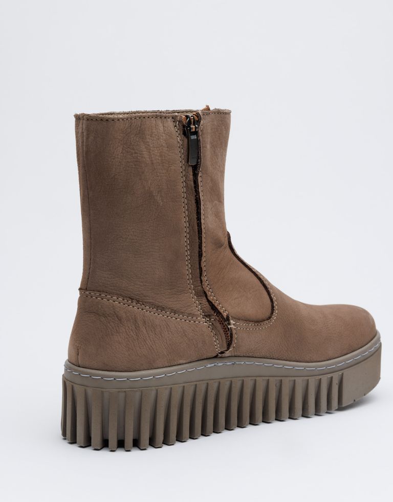 נעלי נשים - Art - מגפוני פלטפורמה BRIGHTON - אפור חום4