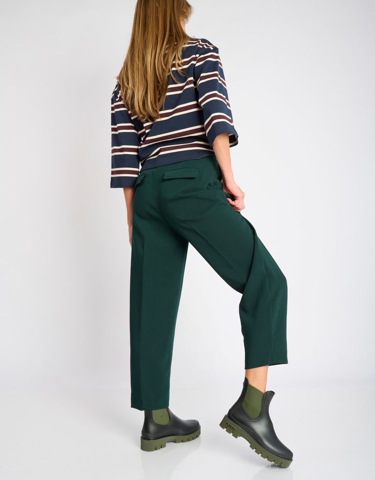 נעלי נשים - Verbenas - מגפוני צ'לסי מגומי MAE - שחור ירוק