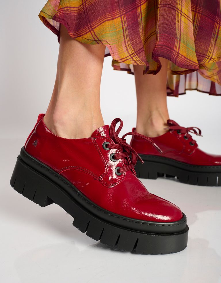 נעלי נשים - Art - נעלי לק פלטפורמה AMBERES - בורדו3