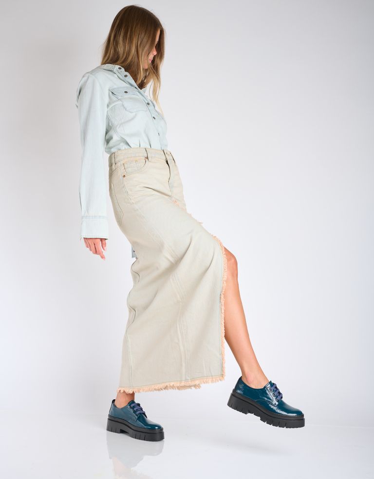 נעלי נשים - Art - נעלי לק פלטפורמה AMBERES - פטרול2