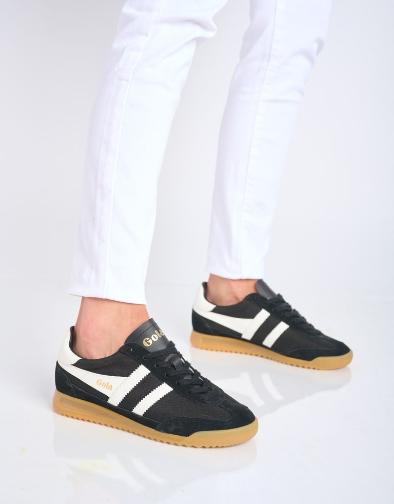 נעלי נשים - Gola - סניקרס TORNADO - שחור לבן2