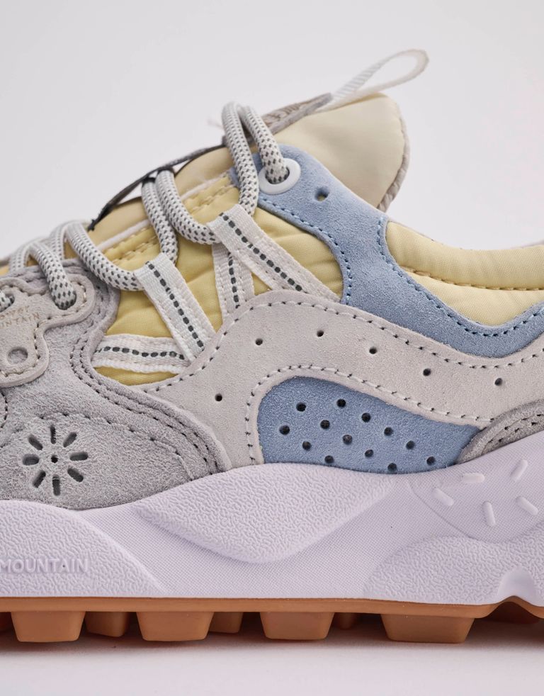 נעלי נשים - Flower Mountain - סניקרס YAMANO 3 - צהוב   אפור1