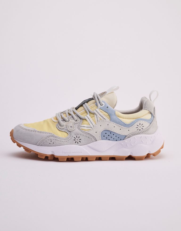 נעלי נשים - Flower Mountain - סניקרס YAMANO 3 - צהוב   אפור3