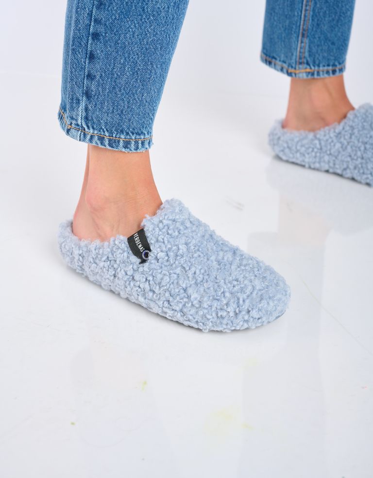 נעלי נשים - Verbenas - נעלי בית YORK CURLY - תכלת