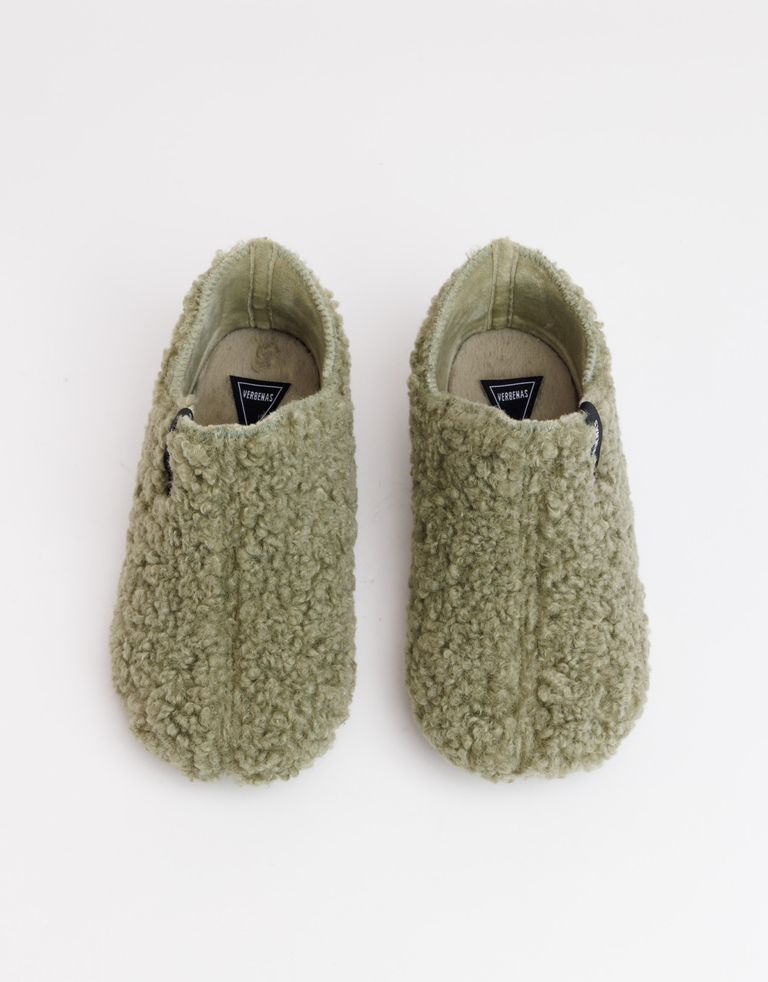 נעלי נשים - Verbenas - נעלי בית YOI CURLY - זית4