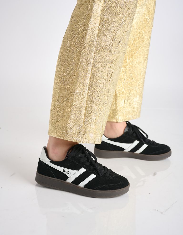 נעלי נשים - Gola - סניקרס עור VIPER - שחור לבן2