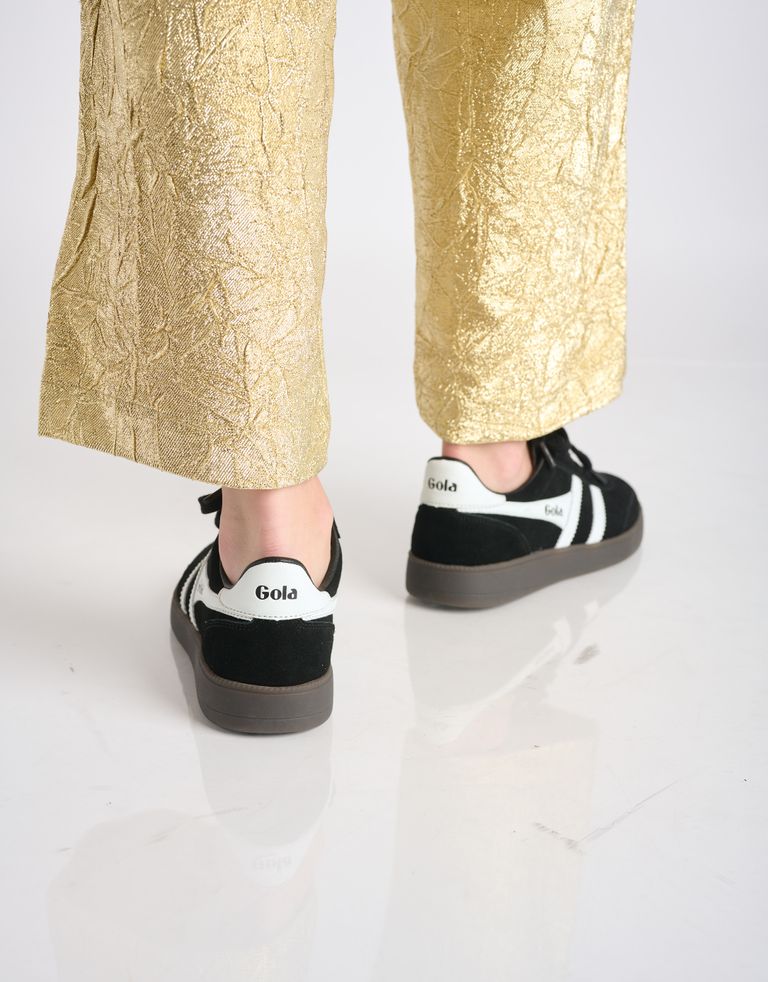 נעלי נשים - Gola - סניקרס עור VIPER - שחור לבן4