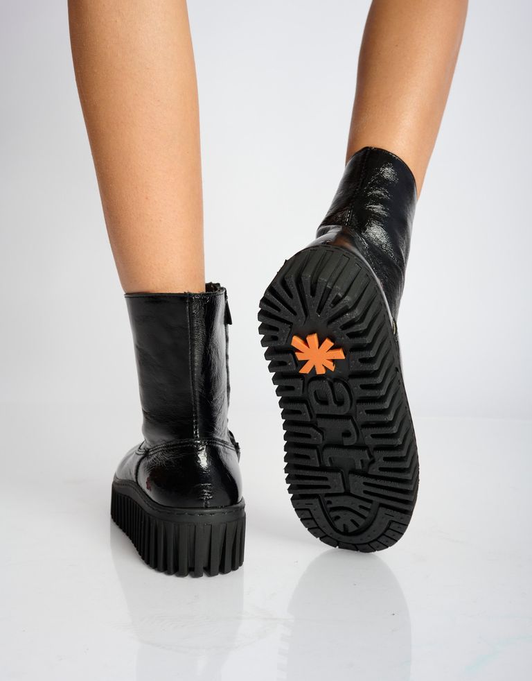 נעלי נשים - Art - מגפונים מבריקים BRIGHTON - שחור4