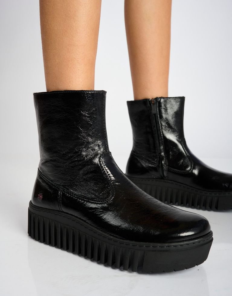 נעלי נשים - Art - מגפונים מבריקים BRIGHTON - שחור2