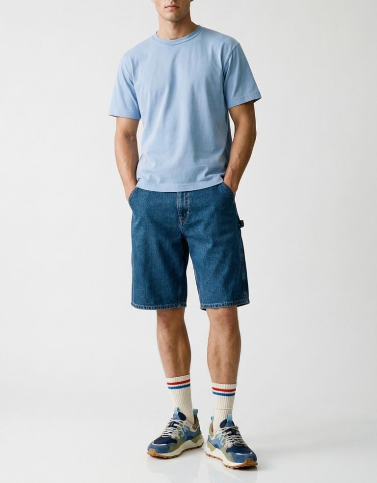 נעלי גברים - Flower Mountain - סניקרס צבעוניות YAMANO - כחול כהה3