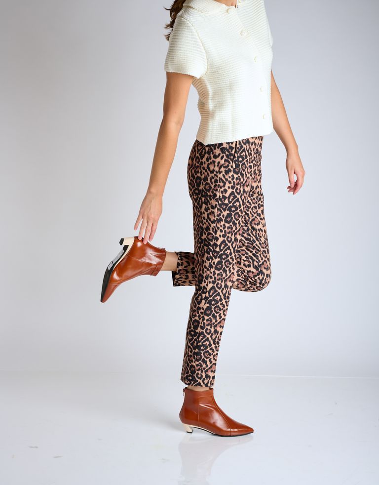 נעלי נשים - Jeffrey Campbell - מגפוני עור MISTRESS - חום2