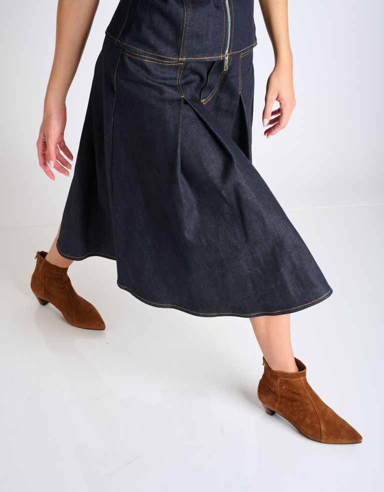 נעלי נשים - Jeffrey Campbell - מגפוני זמש MISTRESS - חום2