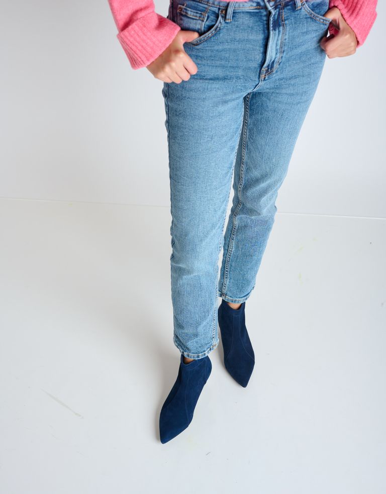 נעלי נשים - Jeffrey Campbell - מגפוני זמש MISTRESS - כחול3