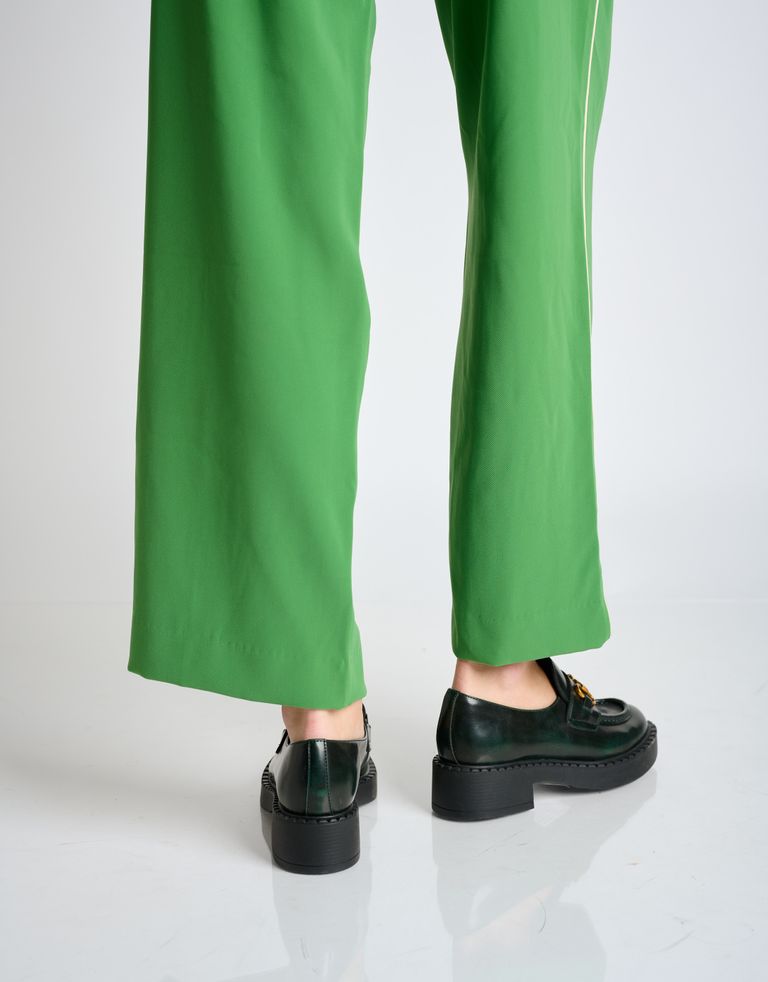 נעלי נשים - Jeffrey Campbell - נעלי מוקסין PORTINA - ירוק כהה4