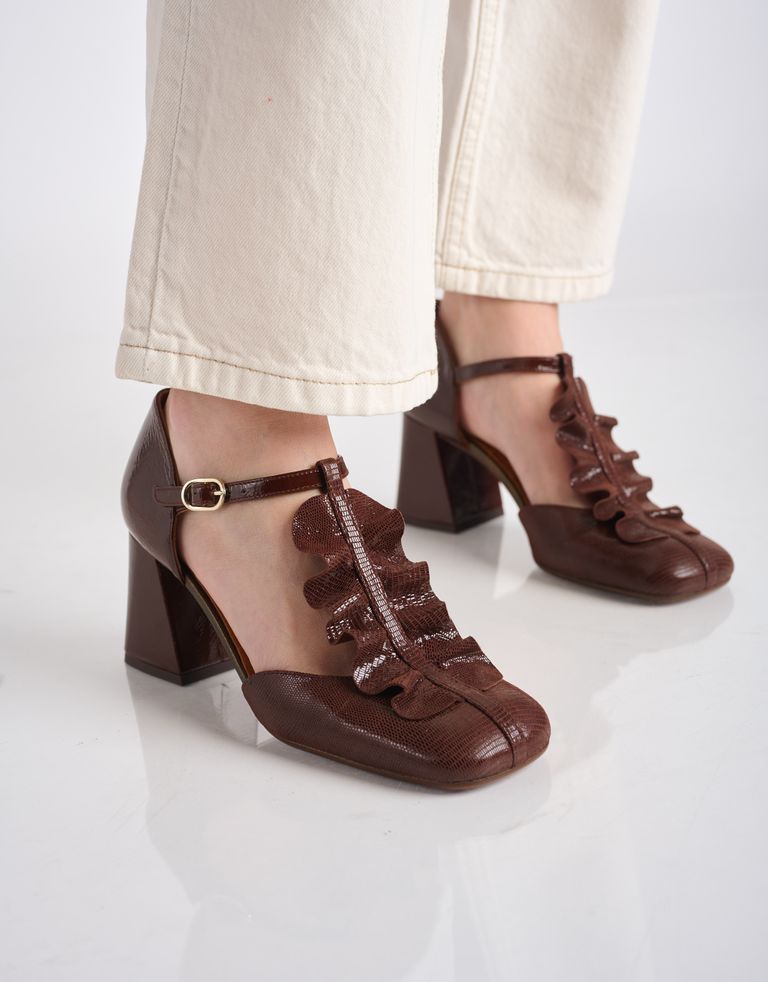 נעלי נשים - Chie Mihara - נעלי עקב SWAN - חום1