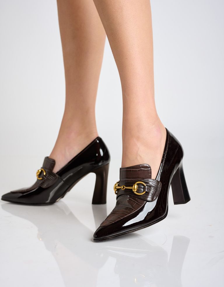 נעלי נשים - Jeffrey Campbell - נעלי עקב משולבים ETIQUETT - חום2