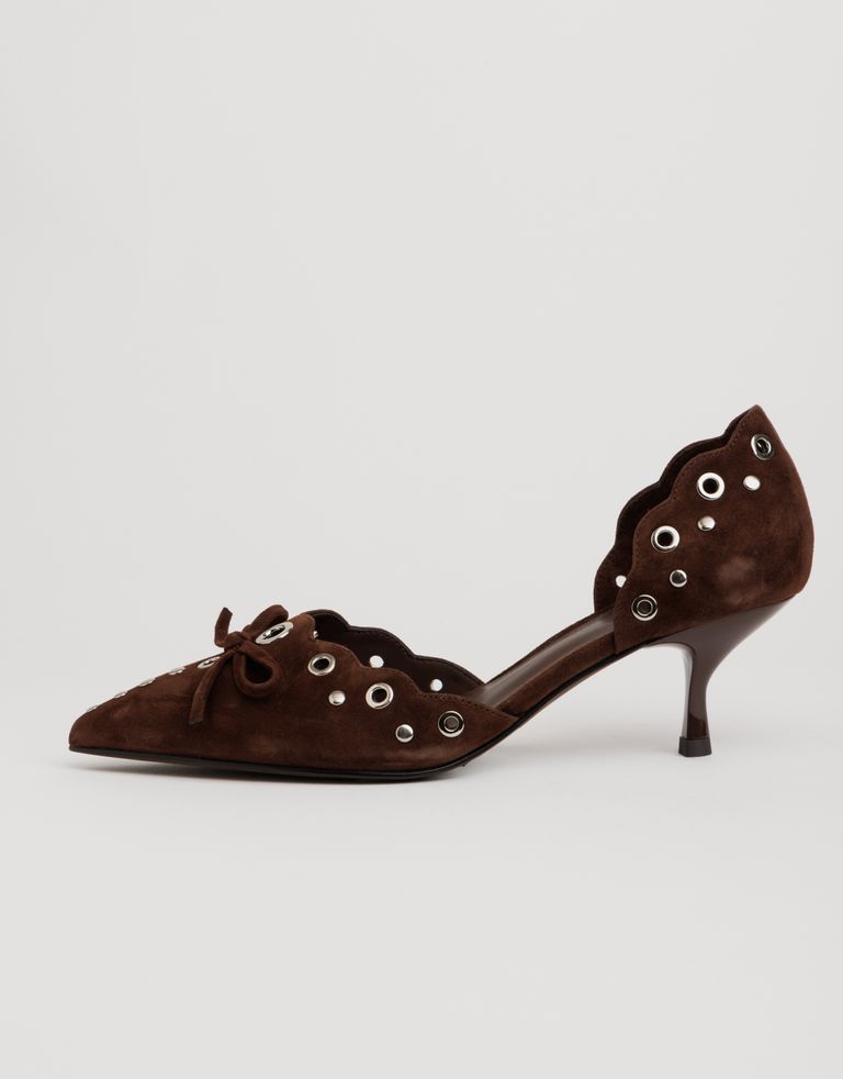 נעלי נשים - Jeffrey Campbell - נעלי סירה GRATIFIED - חום כהה4