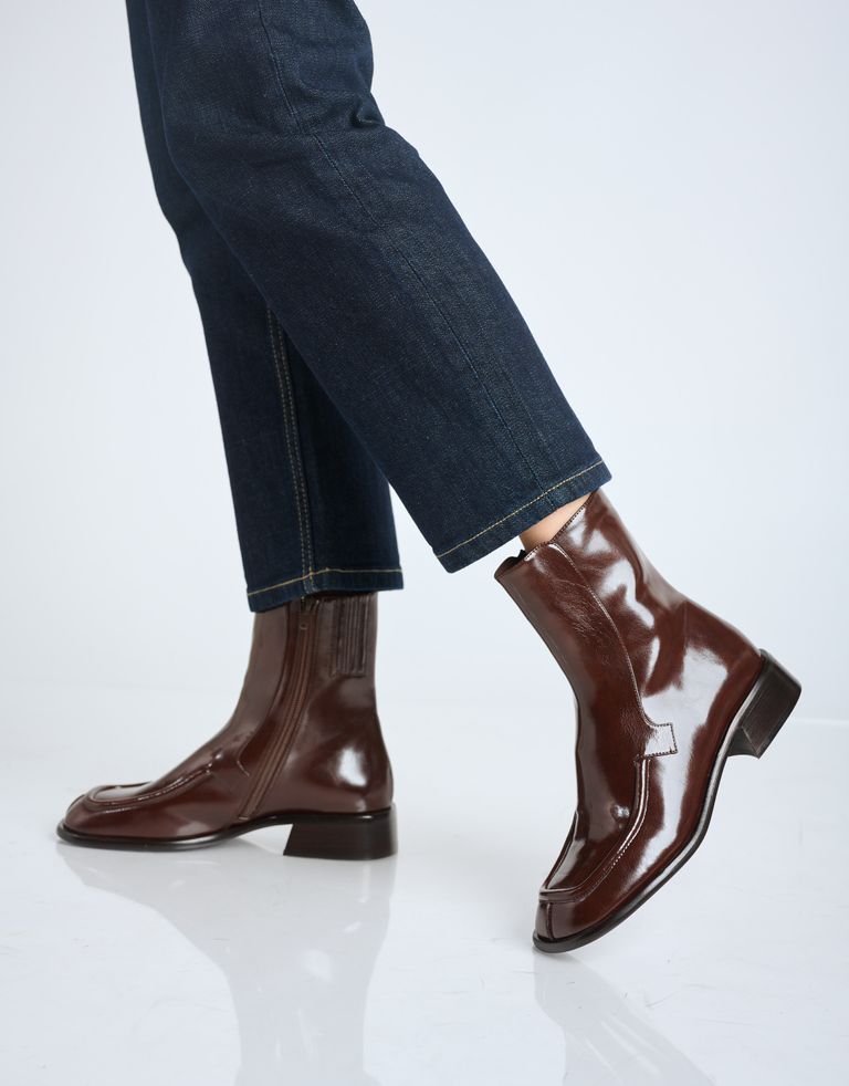 נעלי נשים - Jeffrey Campbell - מגפונים שטוחים ODETTA - חום3