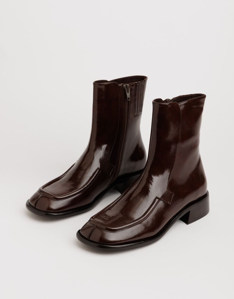 נעלי נשים - Jeffrey Campbell - מגפונים שטוחים ODETTA - חום4