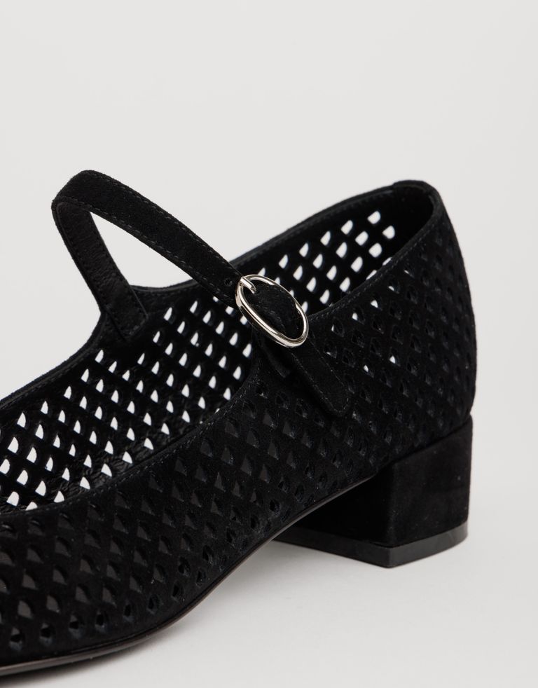 נעלי נשים - Jeffrey Campbell - נעלי בובה מזמש TOPTIER - שחור2