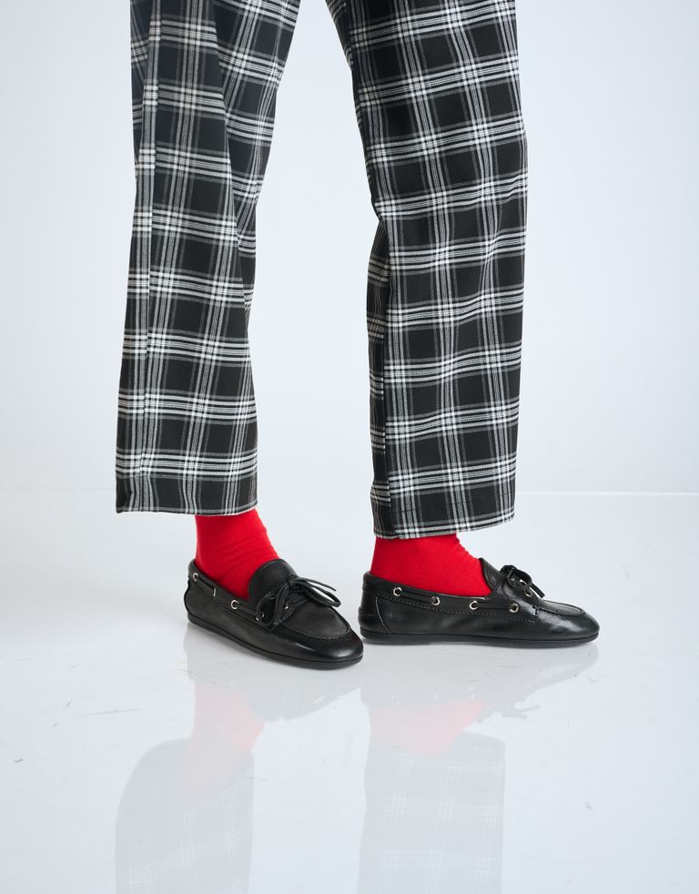 נעלי נשים - Jeffrey Campbell - נעלי מוקסין מעור BOAST - שחור2