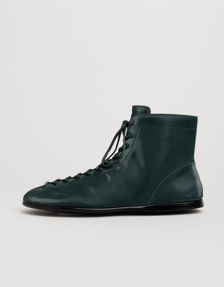 נעלי נשים - Jeffrey Campbell - מגפונים שטוחים BOXXED - ירוק2