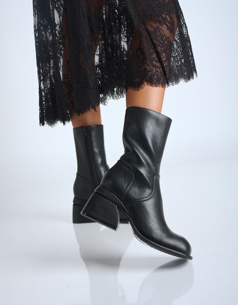 נעלי נשים - Jeffrey Campbell - מגפוני עקב CLASSIFIED - שחור3