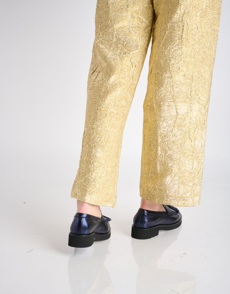 נעלי נשים - Jeffrey Campbell - מוקסיניים LENNA עם גדילים - כחול4