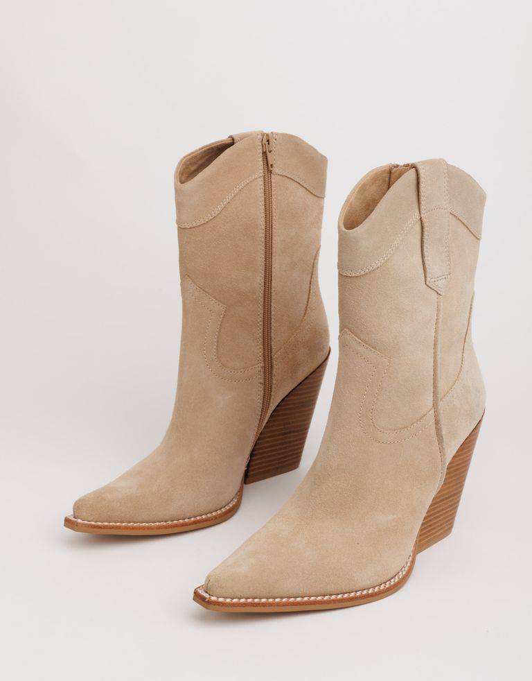 נעלי נשים - Jeffrey Campbell - מגפי בוקרים MI AMIGO - בז'2