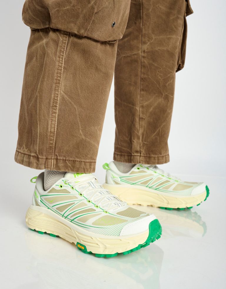 נעלי גברים - Hoka - סניקרס MAFATE SPEED - לבן   ירוק4