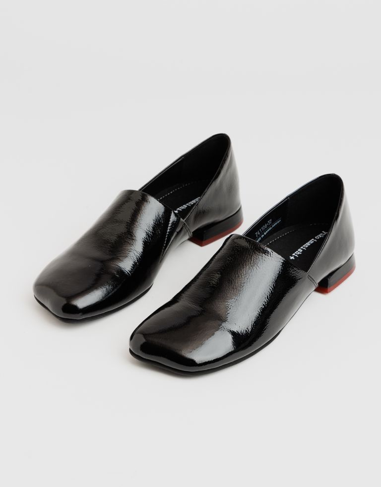 נעלי נשים - Yuko Imanishi - נעליים מבריקות שטוחות KEO - שחור2