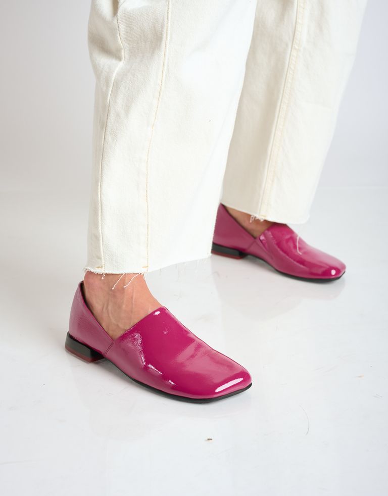 נעלי נשים - Yuko Imanishi - נעליים מבריקות שטוחות KEO - סגול4