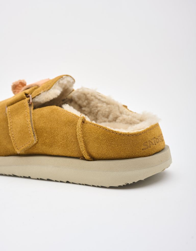 נעלי גברים - Satorisan - כפכפי זמש  UWABAKI - קאמל3