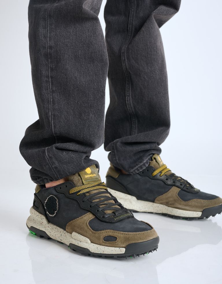 נעלי גברים - Satorisan - סניקרס עור CHACRONA - שחור3