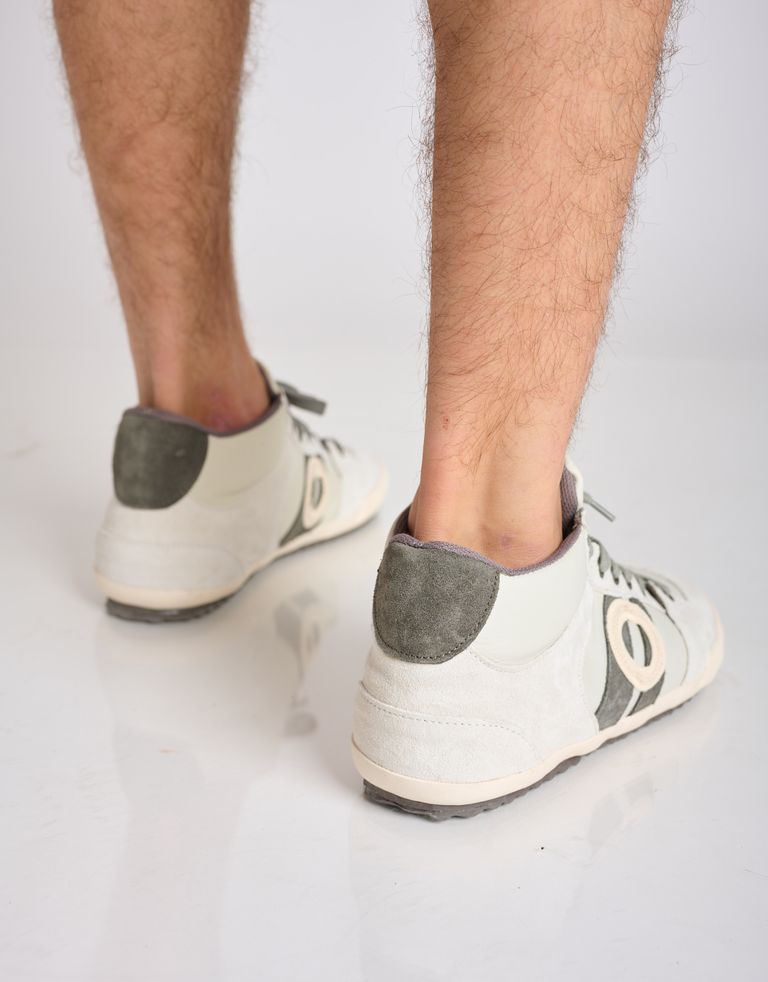 נעלי גברים - Aro - סניקרס גבוהות מעור IDO - לבן   אפור2